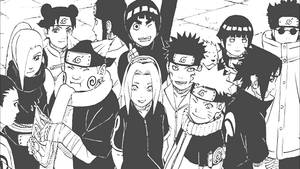 Naruto Karakters Konoha Ninjas  agtergrond — Naruto karakters Muurpapier