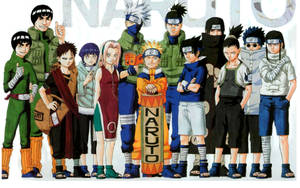 Naruto Karakters Onderwysers en Studente muurpapier — Naruto karakters Muurpapier