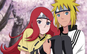 Naruto Karakters Kushina en Minato muurpapier — Naruto karakters Muurpapier