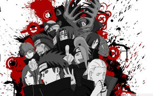 Naruto Karakters Akatsuki Grysgraad muurpapier — Naruto esteties Muurpapier