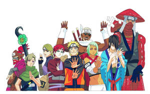 Naruto Plakkaat Jinchuriki muurpapier — Naruto en sasuke Muurpapier