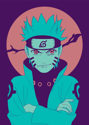 Naruto Sage Mode-plakkaat-agtergrond — OnePlus Pad 2 Pro Muurpapier