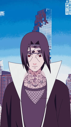 Naruto Supreme Itachi Stad Muurpapier — Naruto Supreme Muurpapier