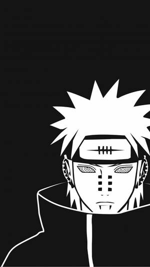 Naruto Swart Akatsuki Yahiko — Naruto Muurpapier