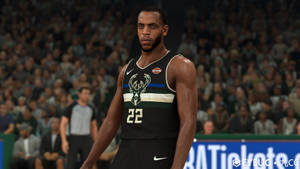 NBA 2K Khris Middleton-agtergrond — Dowwe Muurpapier