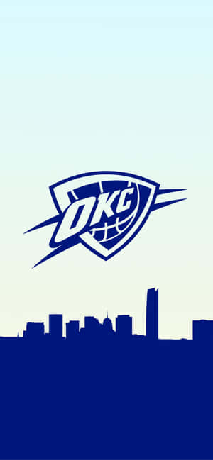 NBA-basketbalspan Oklahoma City Thunders-logo — Redmi Note 17 Pro Max Muurpapier
