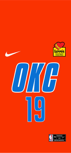 NBA Oklahoma City Dondersbaadjie Nr. 19 — Redmi Note 17 Pro Muurpapier