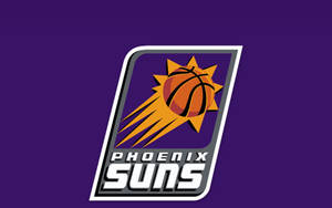 NBA Phoenix Suns-logo in pers-agtergrond — 16:10 Muurpapier
