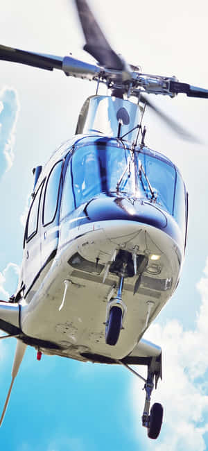 iPhone Xs Helikopters Agtergrond — iPhone 14 Plus Muurpapier