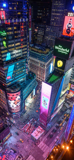 iPhone X New York Agtergrond — Huawei Pura 90 Pro Muurpapier