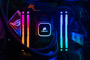 Neon Corsair-stelsel Agtergrond