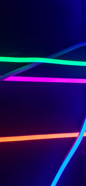 iPhone Neon Agtergrond — Pixel 10 Pro Muurpapier