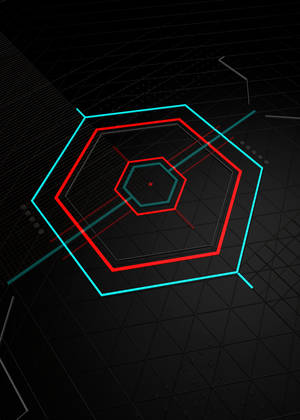 Neon Heksagon Laser muurpapier — OnePlus Pad 2 Pro Muurpapier