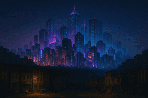 Neon,Neon Stad,Neon Blou Estetiese Prente,Neon Esteties,Neon Estetiese Agtergrond