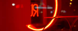 Rooi Ultra Wye HD — Neon Rooi Estetiek Muurpapier