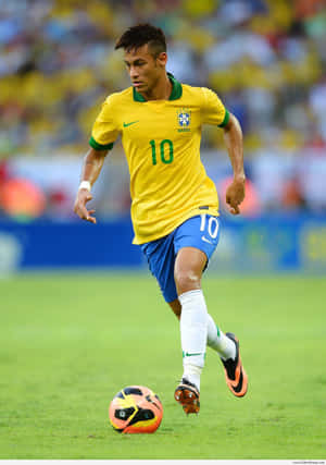 Neymar prente — Neymar Muurpapier