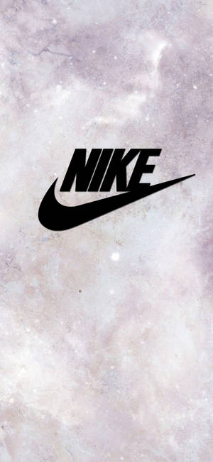 Nike Meisie-logo op maanoppervlak muurpapier — iPhone 17 Muurpapier