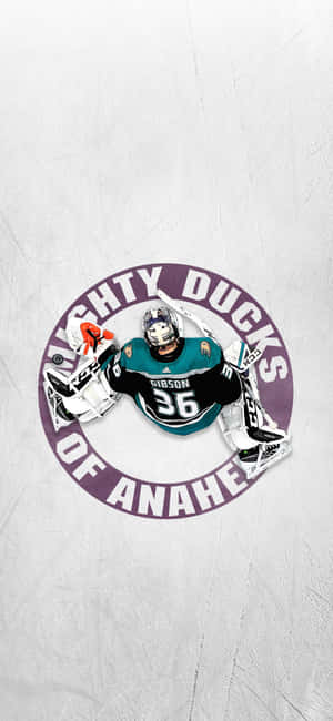 Anaheim Ducks agtergrond — iPhone 13 Pro Muurpapier