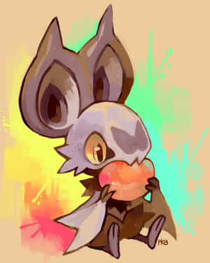 Noibat wat vrugte eet Grafika — Pokemon Foon Muurpapier