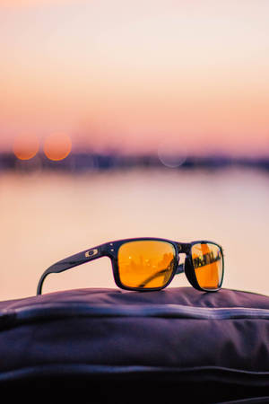 Oakley-sonbril Sonsondergang Sportavontuur — Huawei MatePad 11.5 S (2025) Muurpapier