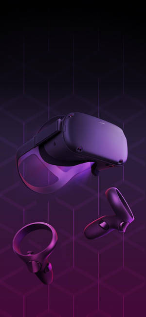 Oculus Quest 2 Persagtige Abstrakte Kuns-agtergrond — iPhone 14 Pro Muurpapier