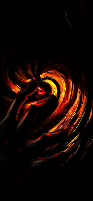 Oled Naruto Sharingan-agtergrond — iPhone 11 Pro Muurpapier