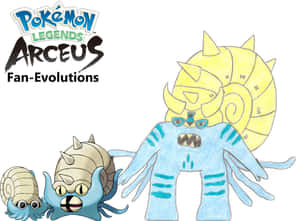 Omastar — Pokémon Legenden Arceus Muurpapier