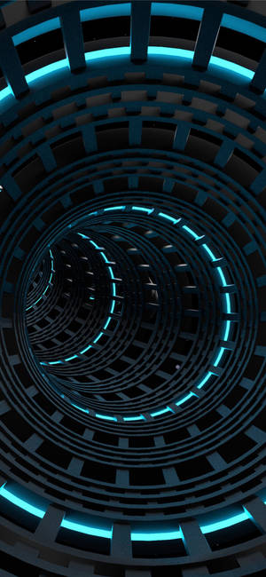 Neon spiraalstruktuur-agtergrond vir iPhone 11. — iPhone 11 Muurpapier