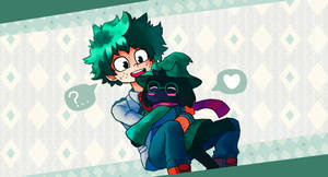 Omhelsende Izuku Midoriya 4K — 4K Muurpapier
