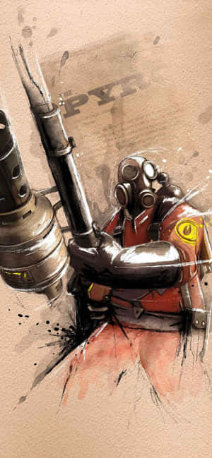 Iphone Xs Max Team Fortress 2 Agtergrond — iPhone 16 Pro Muurpapier
