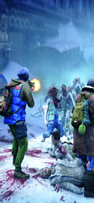 iPhone Xs Max World War Z Agtergrond — iPhone 15 Pro Muurpapier