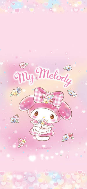 Pienk My Melody muurpapier — iPhone 15 Pro Muurpapier