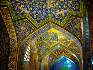 Onderskrif: Majestueuse Sheikh Lotfollah-moskee in Isfahan