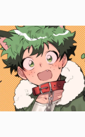 Onderskrif: Oulike Deku in Stylvolle Winterbaadjie — RedMagic Table Muurpapier