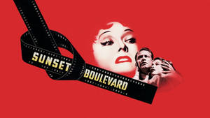 Sunset Boulevard Rolprentplakkaat agtergrond — Sononderlaan Muurpapier