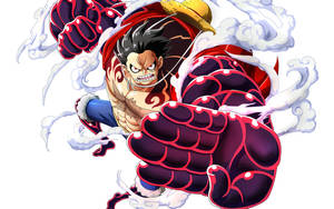 One Piece Beroep Luffy Gear 4 — Een stuk lessenaar Muurpapier