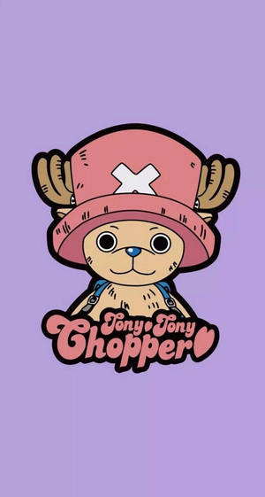 One Piece-foon Chopper op Pers Agtergrond
