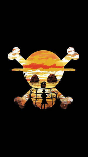 One Piece Foon Jolly Roger Perspektief Kuns