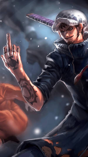 One Piece Foon Law Middelvinger