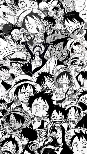 One Piece Foon Luffy Manga Collage
