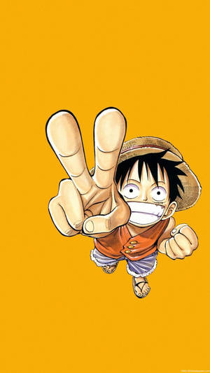 One Piece Foon Luffy Vrede-teken