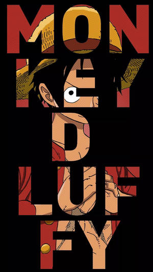 One Piece Foon Luffy Tekskuns