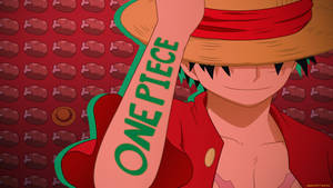 One Piece Lessenaar Vleispatroon — Een stuk lessenaar Muurpapier