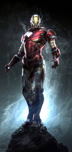 Onoorwinlike Avenger Yster Man Superheld — Galaxy A17 Muurpapier
