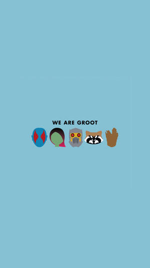 Ons Is Groot Marvel Estetika — Guardians of the Galaxy Muurpapier
