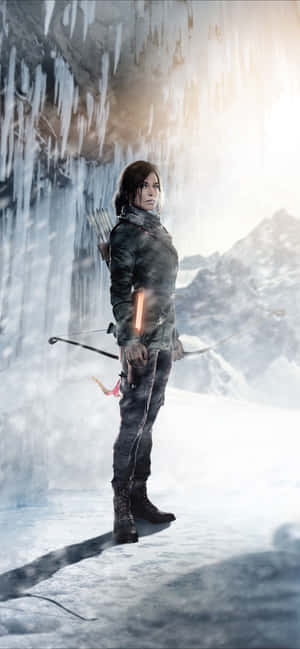 Iphone Xs Max Rise Of The Tomb Raider Agtergrond — iPhone 16 Pro Muurpapier