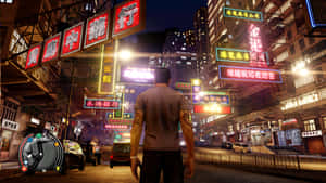 Sleeping Dogs agtergrond — Slapende honde Muurpapier