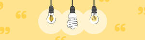 Ontsteek Wysheid - 'n Gloeilamp Illustrasie — 32:9 Muurpapier