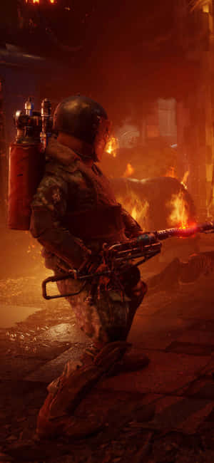 Iphone X Metro Exodus Agtergrond — Xiaomi 15T Pro Muurpapier