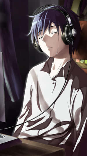 Hartseer Anime-agtergrond — Hartseer anime GIF Muurpapier